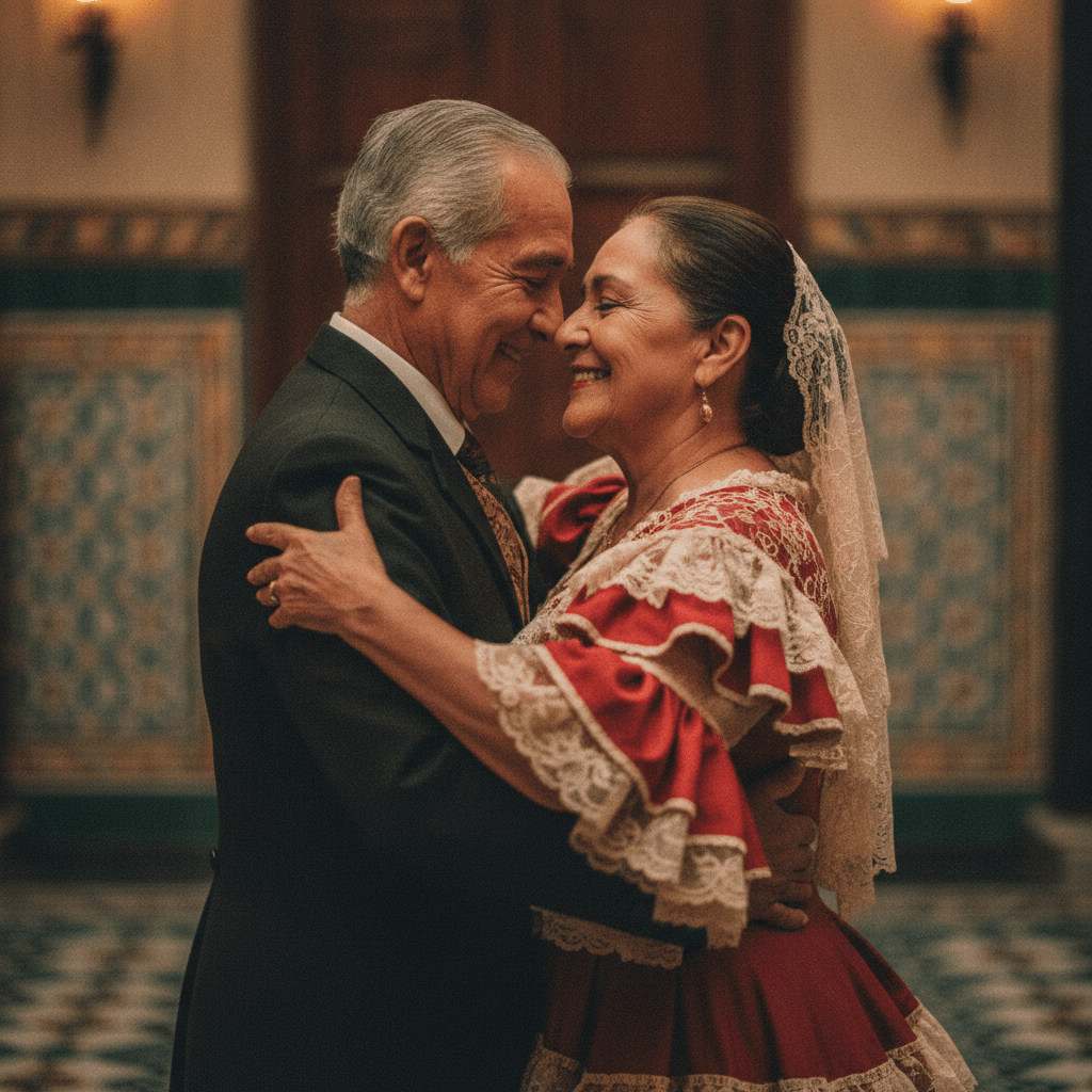 Pareja bailando tango